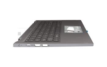 6BKHKN7025 original Acer keyboard incl. topcase CH (swiss) grey/grey with backlight