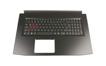 6BQ2MN2011 original Acer keyboard incl. topcase DE (german) black/black with backlight (GeForce 1050)