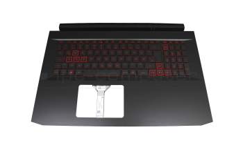 6BQBKN2014 original Acer keyboard incl. topcase DE (german) black/red/black with backlight