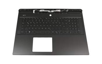 6WFHN original Dell keyboard incl. topcase DE (german) black/black with backlight