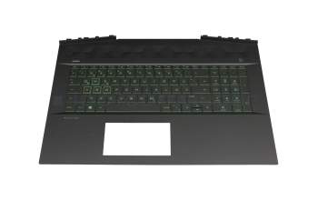 7116983400008 original HP keyboard incl. topcase DE (german) black/black with backlight