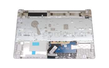 71NHH132202 original HP keyboard incl. topcase DE (german) silver/silver (Fingerprint)