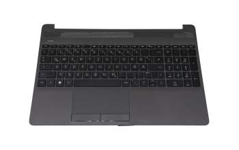 71NHH732011 original HP keyboard incl. topcase DE (german) black/grey