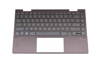 71NII23117 original HP keyboard incl. topcase DE (german) black/black with backlight