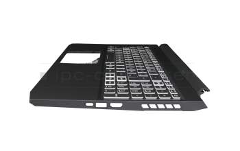 71NIX5BO090 original Compal keyboard incl. topcase DE (german) black/white/black with backlight