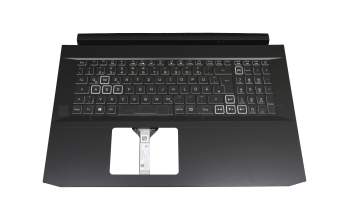 71NJV1BO082 original Compal keyboard incl. topcase DE (german) black/black with backlight