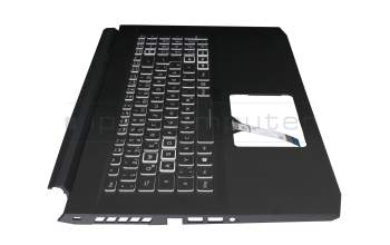71NJV1BO082 original Compal keyboard incl. topcase DE (german) black/black with backlight