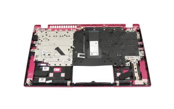 7567650700014 original Acer keyboard incl. topcase DE (german) black/red with backlight