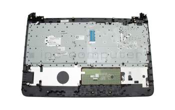 816795-041 original HP keyboard incl. topcase DE (german) black/silver White lettering, line structure on housing surface