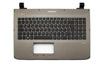 82B382-FT1002 original Medion keyboard incl. topcase DE (german) black/grey
