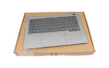 8S5CB1P0088311PW54K025F original Lenovo keyboard incl. topcase DE (german) anthracite/grey