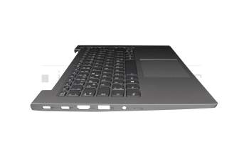 8SSN20Z38425 original Lenovo keyboard incl. topcase DE (german) dark grey/grey with backlight