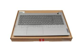 8SSN20Z38611L original Lenovo keyboard incl. topcase DE (german) dark grey/grey with backlight