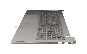 8SSN20Z38611L original Lenovo keyboard incl. topcase DE (german) dark grey/grey with backlight