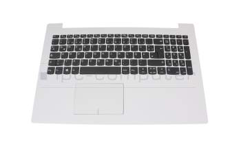 8SST60N 10295 original Lenovo keyboard incl. topcase DE (german) grey/white
