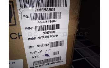 Lenovo 90005936 ZIVY0 MIC Board 455MK638L01