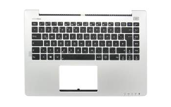 90NB0051-R31GE1 original Asus keyboard incl. topcase DE (german) black/silver