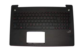 90NB04L3-R31GE0 original Asus keyboard incl. topcase DE (german) black/black