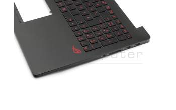 90NB0873-R32GE0 original Asus keyboard incl. topcase DE (german) black/black with backlight