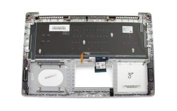 90NB0AU1-R33GE0 original Asus keyboard incl. topcase DE (german) silver/silver with backlight