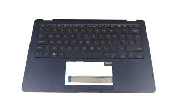 90NB0EN1-R30290 original Asus keyboard incl. topcase UK (english) blue/blue with backlight