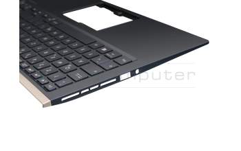 90NB0JX1-R31GE0 original Asus keyboard incl. topcase DE (german) blue/blue with backlight