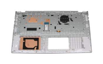90NB0L61-R31GE0 original Asus keyboard incl. topcase DE (german) silver/silver with backlight