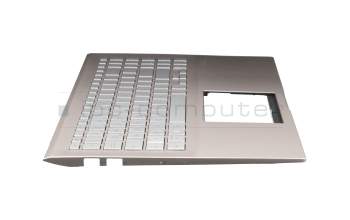 90NB0LL5-R31GE0 original Asus keyboard incl. topcase DE (german) silver/rosé with backlight