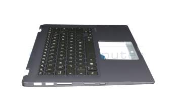 90NB0N31-R31GE1 original Asus keyboard incl. topcase DE (german) black/blue with backlight