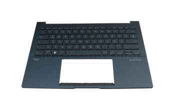 90NB11R1-R31GE0 original Asus keyboard incl. topcase DE (german) blue/blue with backlight