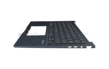 90NB11R1-R31GE0 original Asus keyboard incl. topcase DE (german) blue/blue with backlight
