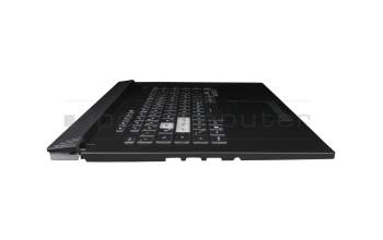 90NR01J3-R31GE0 original Asus keyboard incl. topcase DE (german) black/transparent/black with backlight