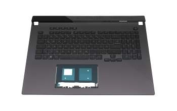 90NR05C2-R31GE0 original Asus keyboard incl. topcase DE (german) black/grey with backlight