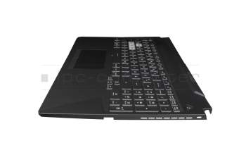 90NR05V6-R31GE1 original Asus keyboard incl. topcase DE (german) black/transparent/black with backlight