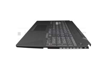 90NR0636-R31GE1 original Asus keyboard incl. topcase DE (german) black/transparent/black with backlight