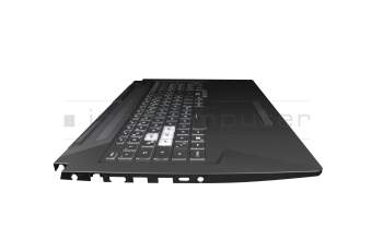 90NR0684-R31GE1 original Asus keyboard incl. topcase DE (german) black/transparent/black with backlight