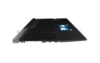 90NR08L2-R31GE0 original Asus keyboard incl. topcase DE (german) black/black/transparent/grey with backlight