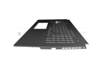 90NR0901-R31GE0 original Asus keyboard incl. topcase DE (german) black/transparent/grey with backlight