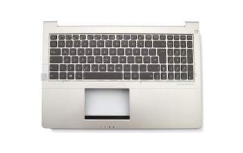 90R-NW01K1T80Y original Asus keyboard incl. topcase DE (german) black/silver with backlight