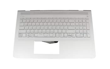 926859-041 original HP keyboard incl. topcase DE (german) silver/silver with backlight