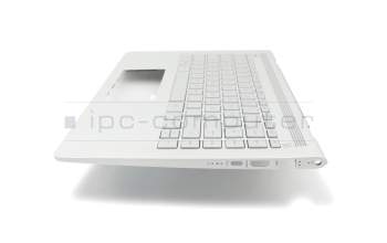 933313-041 original HP keyboard incl. topcase DE (german) silver/silver with backlight