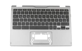 93804FBCK202 original Acer keyboard incl. topcase DE (german) black/grey