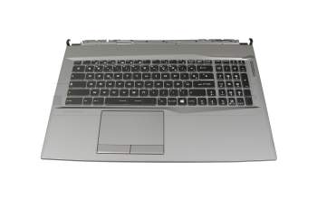 957-14DK1E-C05 original MSI keyboard incl. topcase FR (french) black/grey with backlight