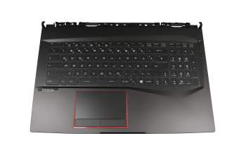95717E21EC24 original MSI keyboard incl. topcase DE (german) black/black with backlight