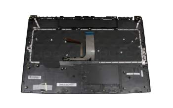 95717E41EC02 original MSI keyboard incl. topcase DE (german) black/black with backlight Red backlight