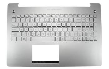 9Z.N8BBU.L01 original DFE keyboard incl. topcase US (english) silver/silver with backlight
