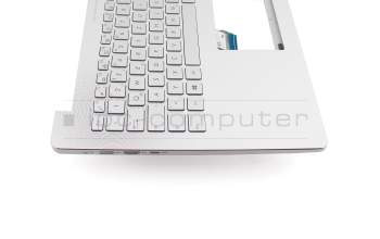 9Z.N8SLN.S01 original Darfon keyboard incl. topcase DE (german) silver/silver with backlight