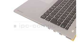 9Z.NCRBC.B0G original Lenovo keyboard incl. topcase DE (german) black/silver with backlight silver border