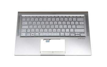 9Z.NFKLN.401 original Asus keyboard incl. topcase DE (german) silver/silver with backlight