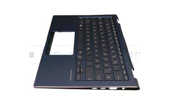 9Z.NFQBU.00G original Darfon keyboard incl. topcase DE (german) black/blue with backlight